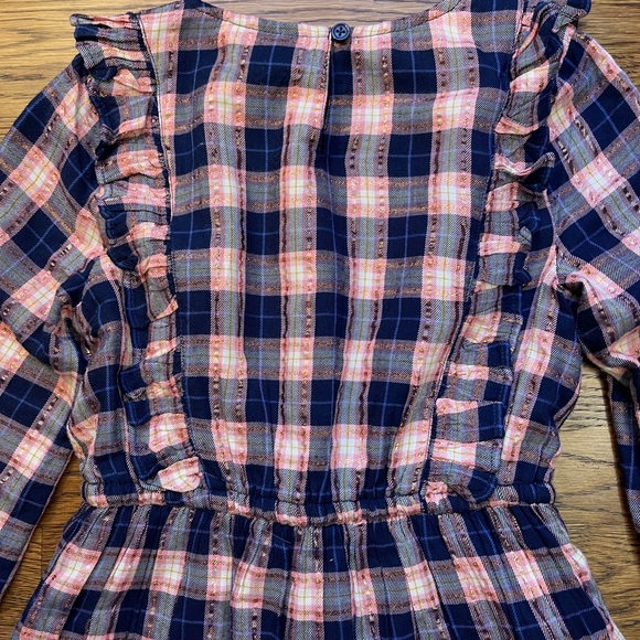 Mini Boden Frill Tiered Sparkle Dress - Picture 11 of 13